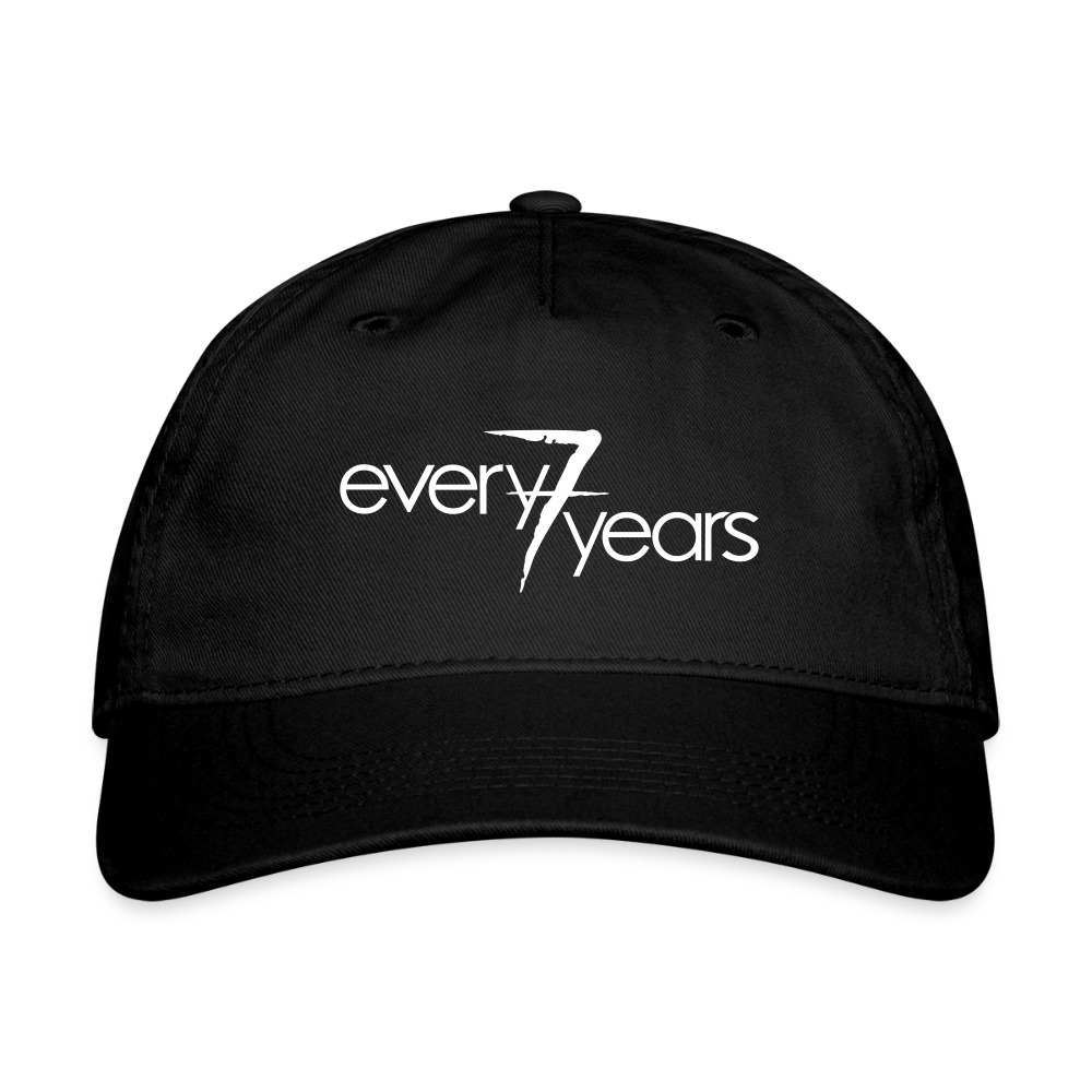 every7years Hat — black cap with the white every7years logo